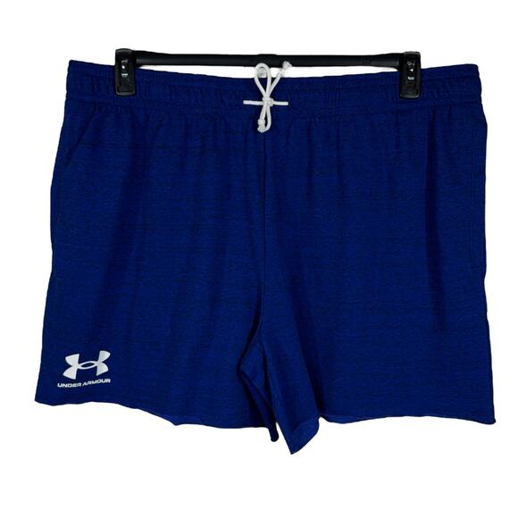 Under Armour Mens 3X-Large Rival Terry 6” Shorts Loose Fit Drawstring Pocket New - Picture 1 of 5